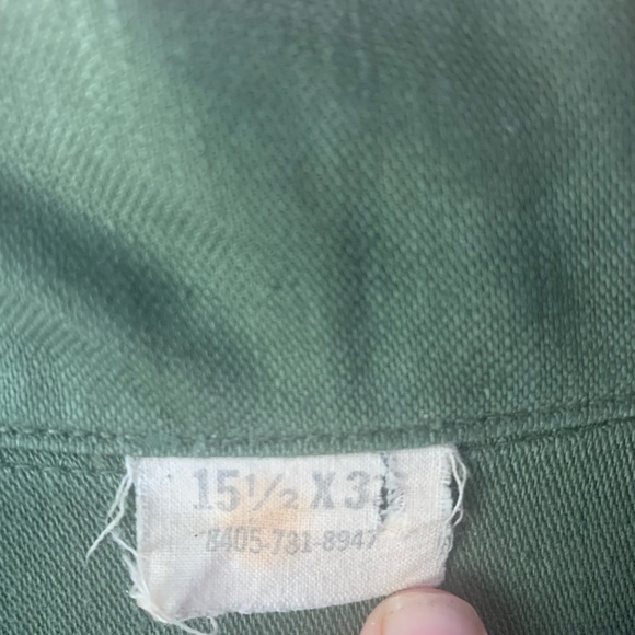 VTG US Army Shirt 15 1/2 x 3? - Picture 4 of 10